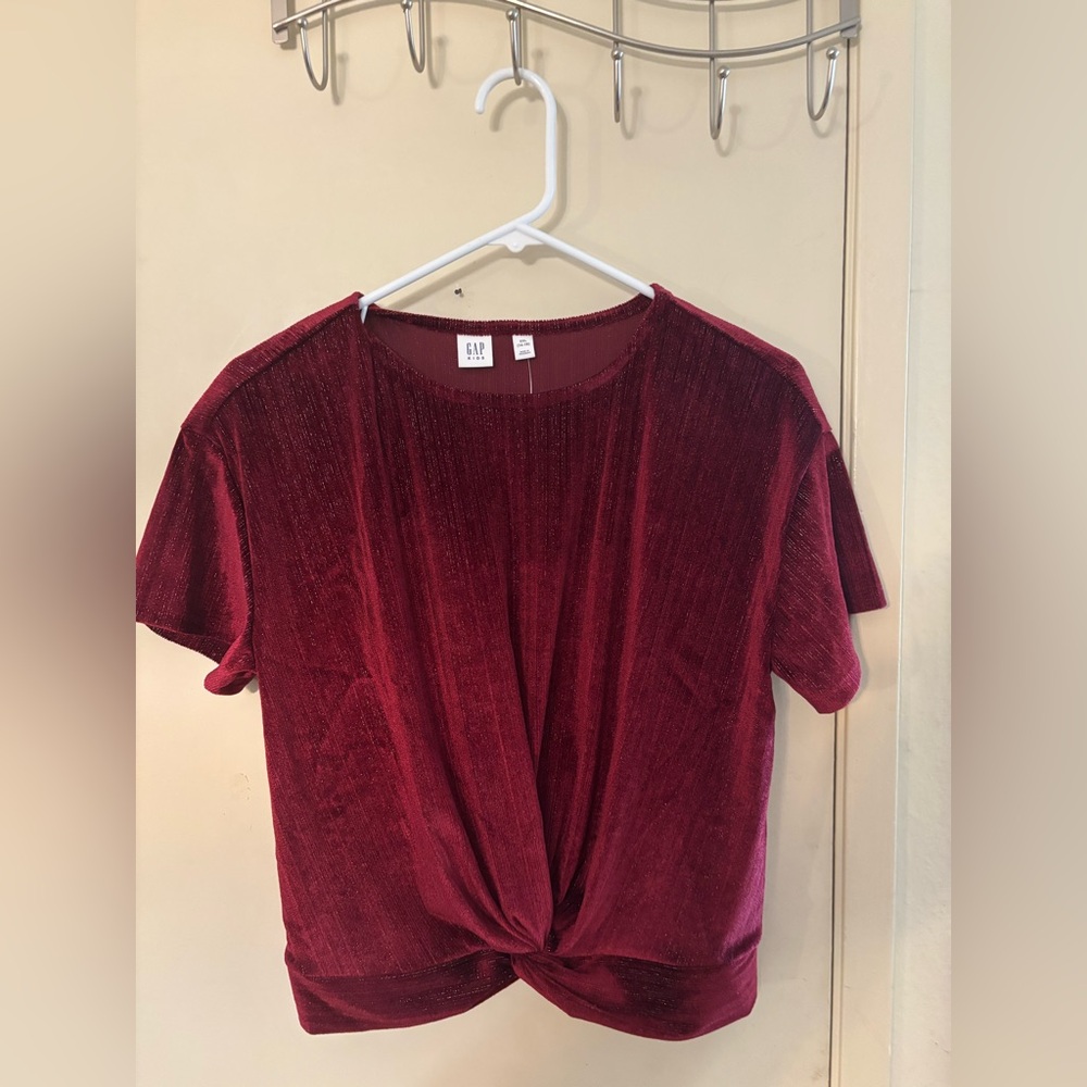 GAP Girl’s  Red Twist Front Top